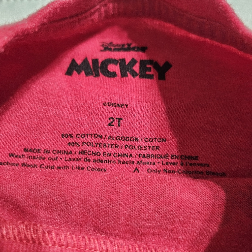 Toddler Disney Mickey Mouse Tee Size 2t - Picture 3 of 3
